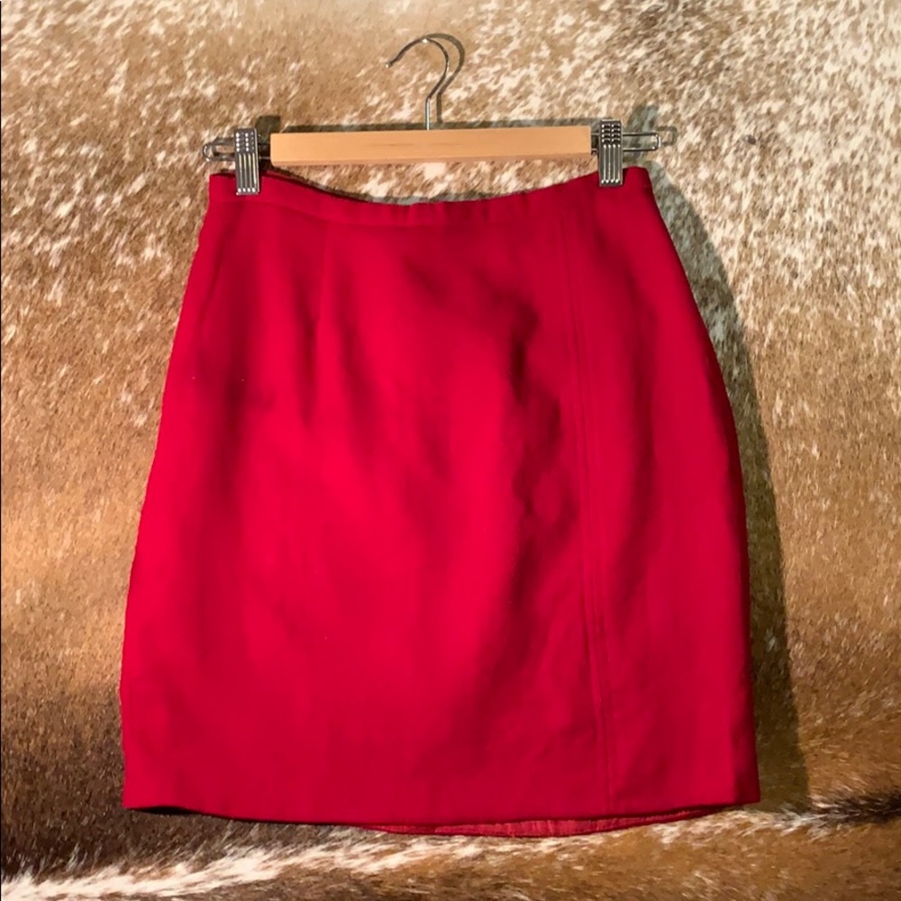Vintage red mini skirt